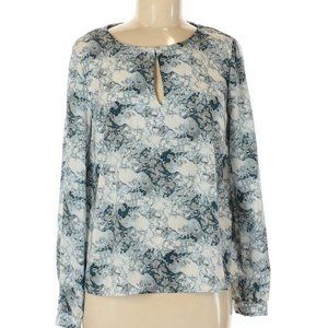 Forever 21 Blue Marble Blouse Top M